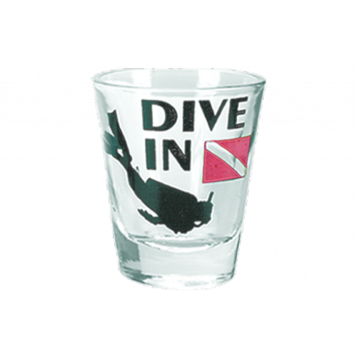 Kieliszek Dive In z nurkiem i flagą