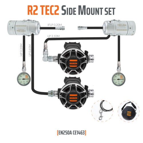 Zestaw automatów R2 TEC2 Sidemount - Tecline