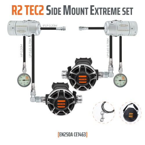 Zestaw automatów R2 TEC2 Sidemount Extreme Set - Tecline