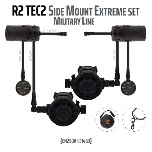 Zestaw automatów R2 TEC2 Sidemount Extreme Military Line - Tecline
