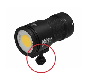 Mocowanie kulowe 1" z adapterem do latarki - Big Blue 