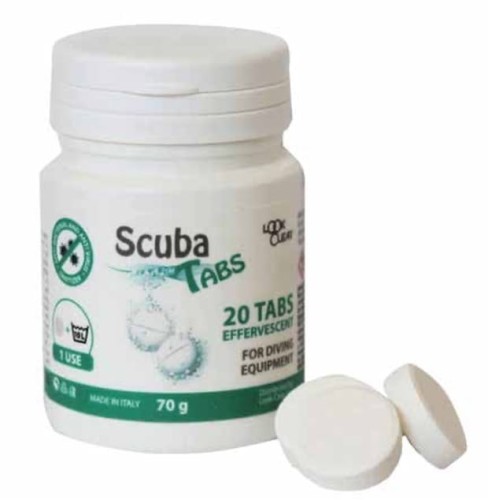 Tabletki odkażające sprzęt nurkowy SCUBA TABS®  70g 