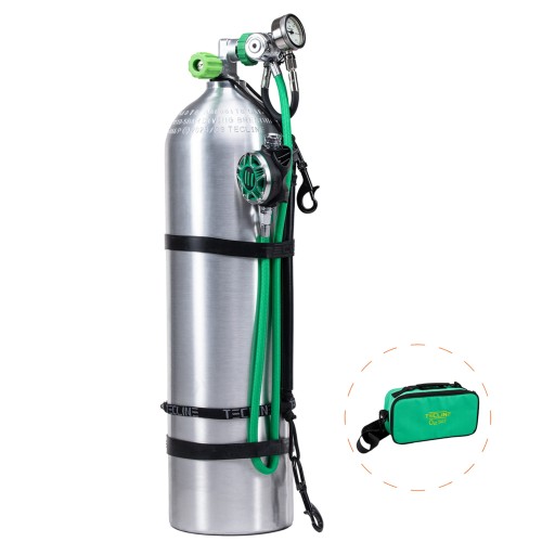 Zestaw stage tlenowy - butla 11.1L + uprząż+ automat R4-TEC2 