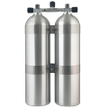 Zestaw twin 2x 11,1 L 207 bar alu szczotkowana - Tecline  1