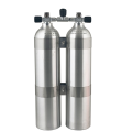 Zestaw twin 2x7 L 207 bar alu szczotkowane - Tecline 1
