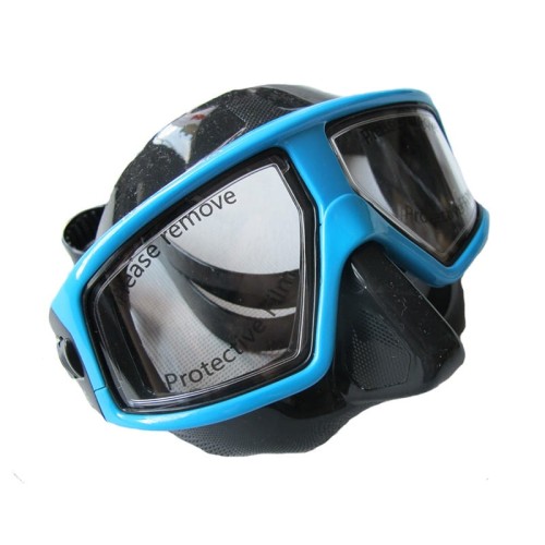 Maska do freedivingu dwuszybowa z czarnym silikonem NTM-08