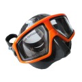 Maska do freedivingu dwuszybowa z czarnym silikonem NTM-08 3