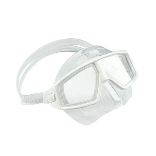 Maska do freedivingu dwuszybowa z przezroczystym silikonem NTM-08