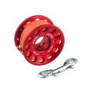 Szpulka aluminiowa kolorowa  linka 30 m, karabińczyk nierdzewny  _Tecline  (1) 3
