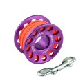 Szpulka aluminiowa kolorowa  linka 30 m, karabińczyk nierdzewny  _Tecline  (1) 4