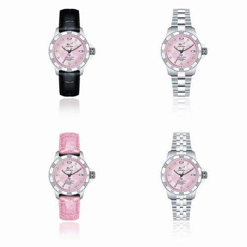 Zegarek Chris Benz Diamond Diver Pink Pearl Harbour CB-DD200-R