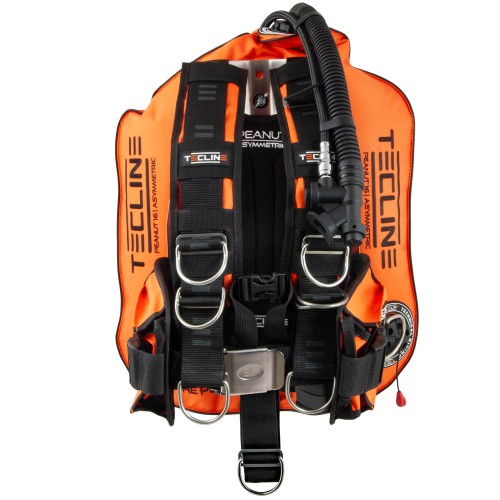 Zestaw skrzydło Peanut 16 pomarańczowe z kieszeniami i płytą stalową