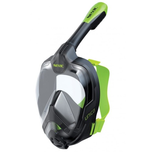 Maska pełnotwarzowa UNICA - BLACK/LIME L/XL - SEAC 