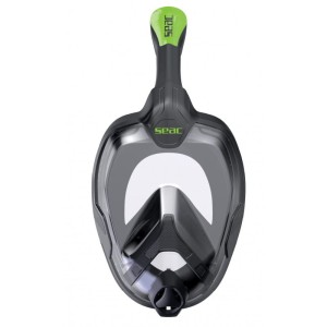 Maska pełnotwarzowa UNICA - BLACK/LIME L/XL - SEAC 