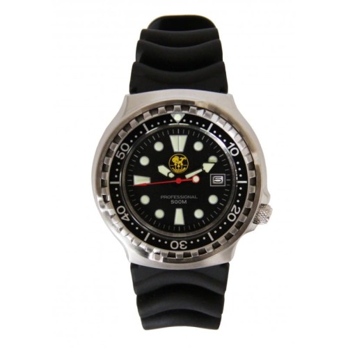  Zegarek nurkowy POSEIDON Professional 500 m - Czarna tarcza