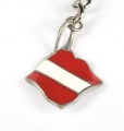 Brelok - Płaszczka z flagą - Big Blue 6