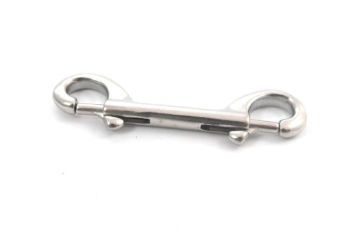 karabińczyk dwustronny 90mm - stal A4  