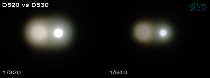 Porównanie latarek D520 vs D530