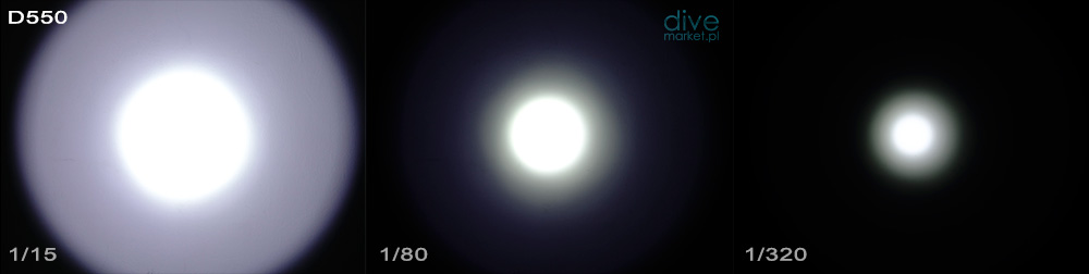 Charakterystyka - latarka D550