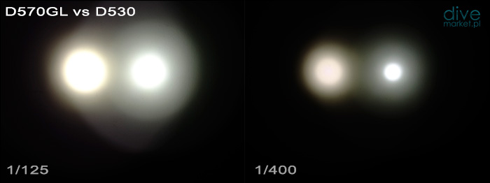 Porównanie latarek D570 vs D530