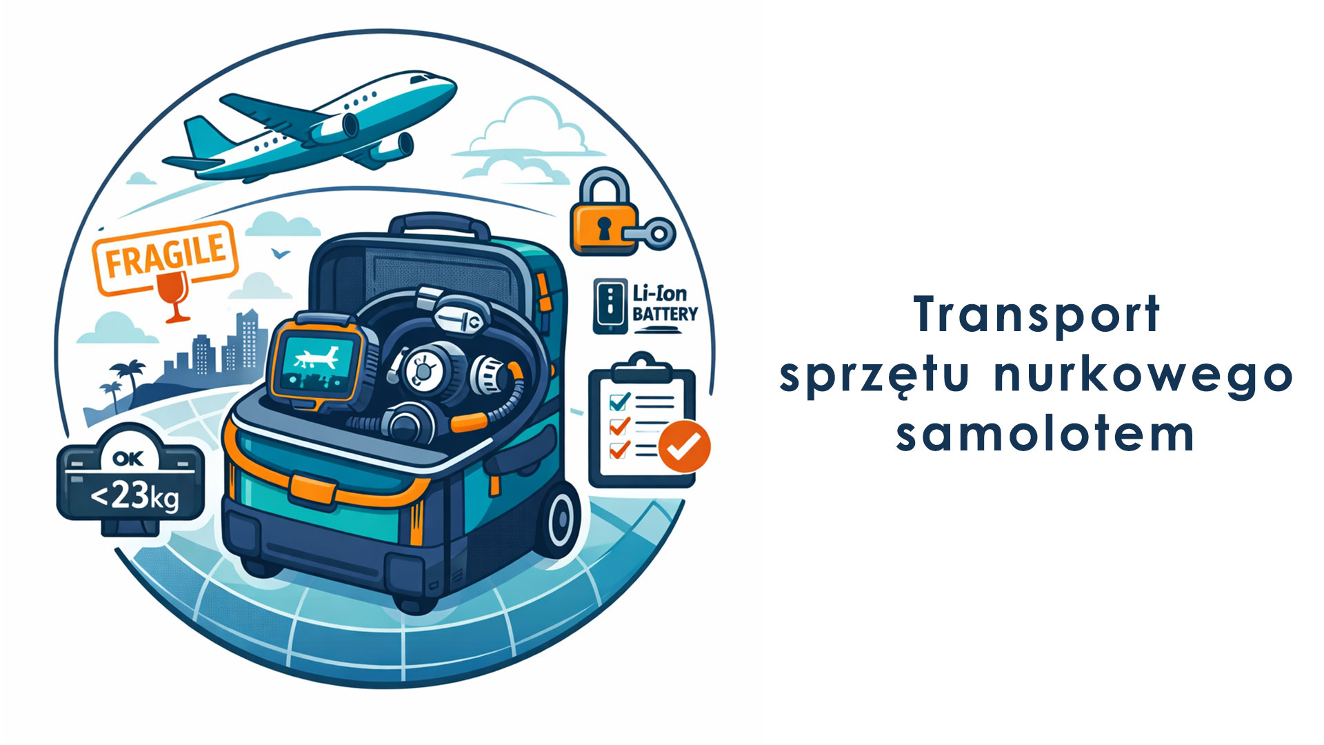 Transport sprzętu nurkowego samolotem
